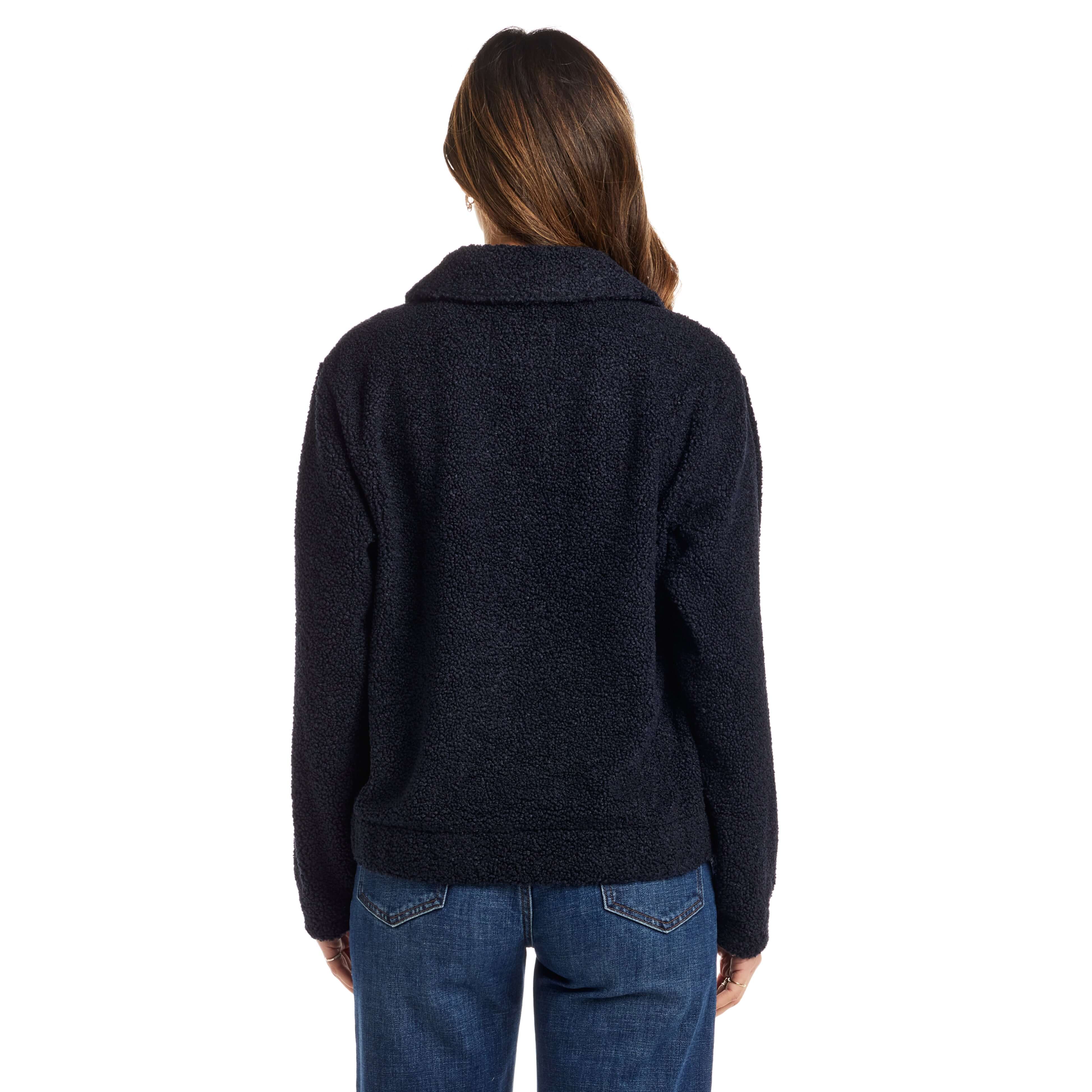 Women's Teddy Fleece Jacket in Seaborne - Image 5